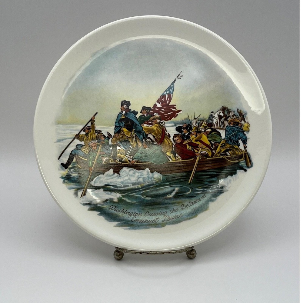 George Washington Crossing the Delaware Decorative Plate Emanuel Leutze USA 250